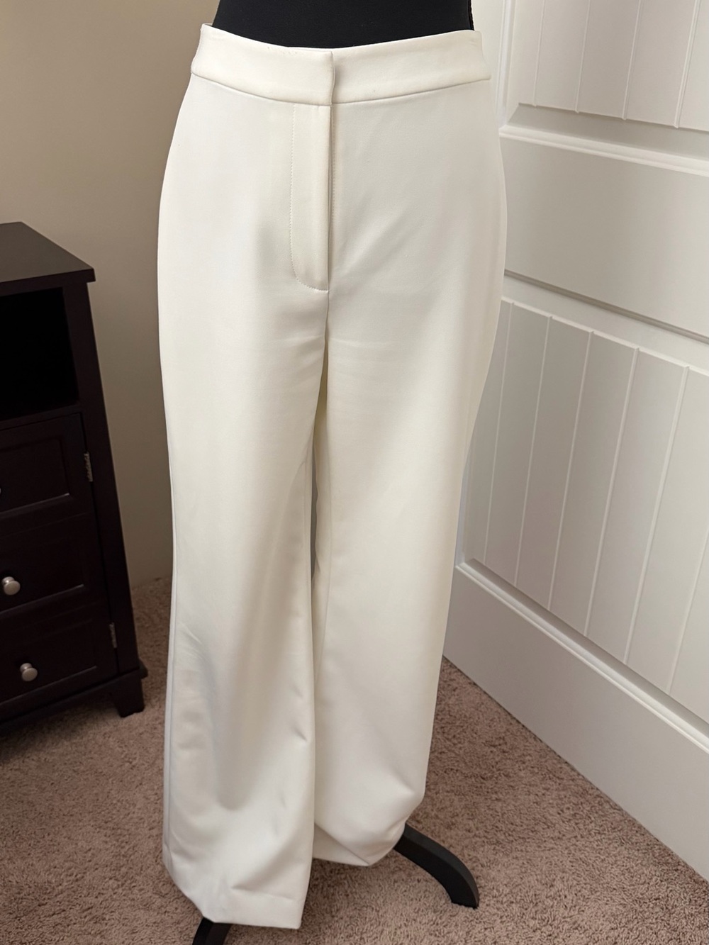 Gianni Bini Cream Wide-Leg Trousers